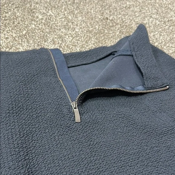 Maeve Dual Split Button Midi skirt size 4 Navy Blue dual slit - Picture 12 of 16